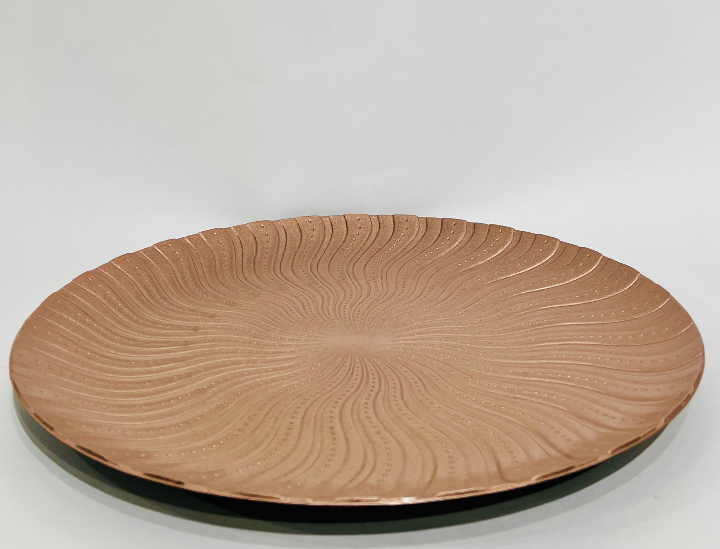 PLATO DECORATIVO ORO ROSA