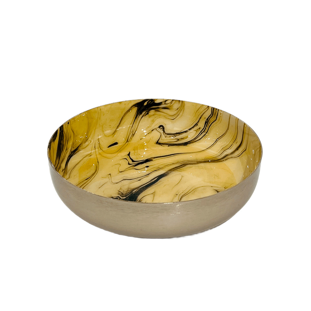 CENTRO DE MESA DORADO CON NEGRO