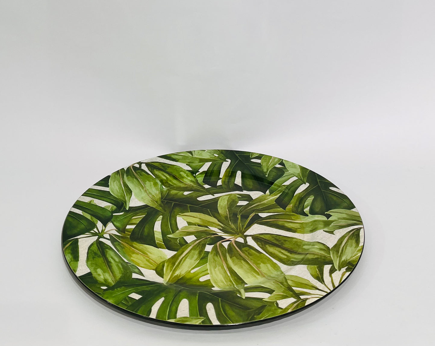 PLATO DECORATIVO HOJAS
