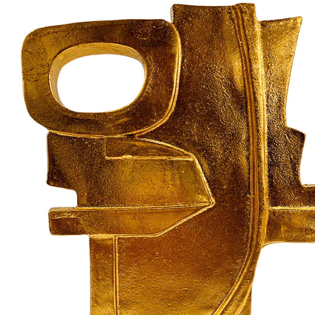 FIGURA ABSTRACTA EN DORADO