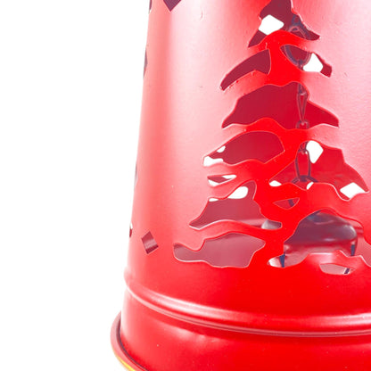 Set de Campanas Navideñas Colgantes de Metal con Calado de Pino