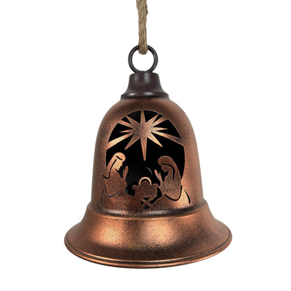 Campana colgante Bronce con Calado de Nacimiento