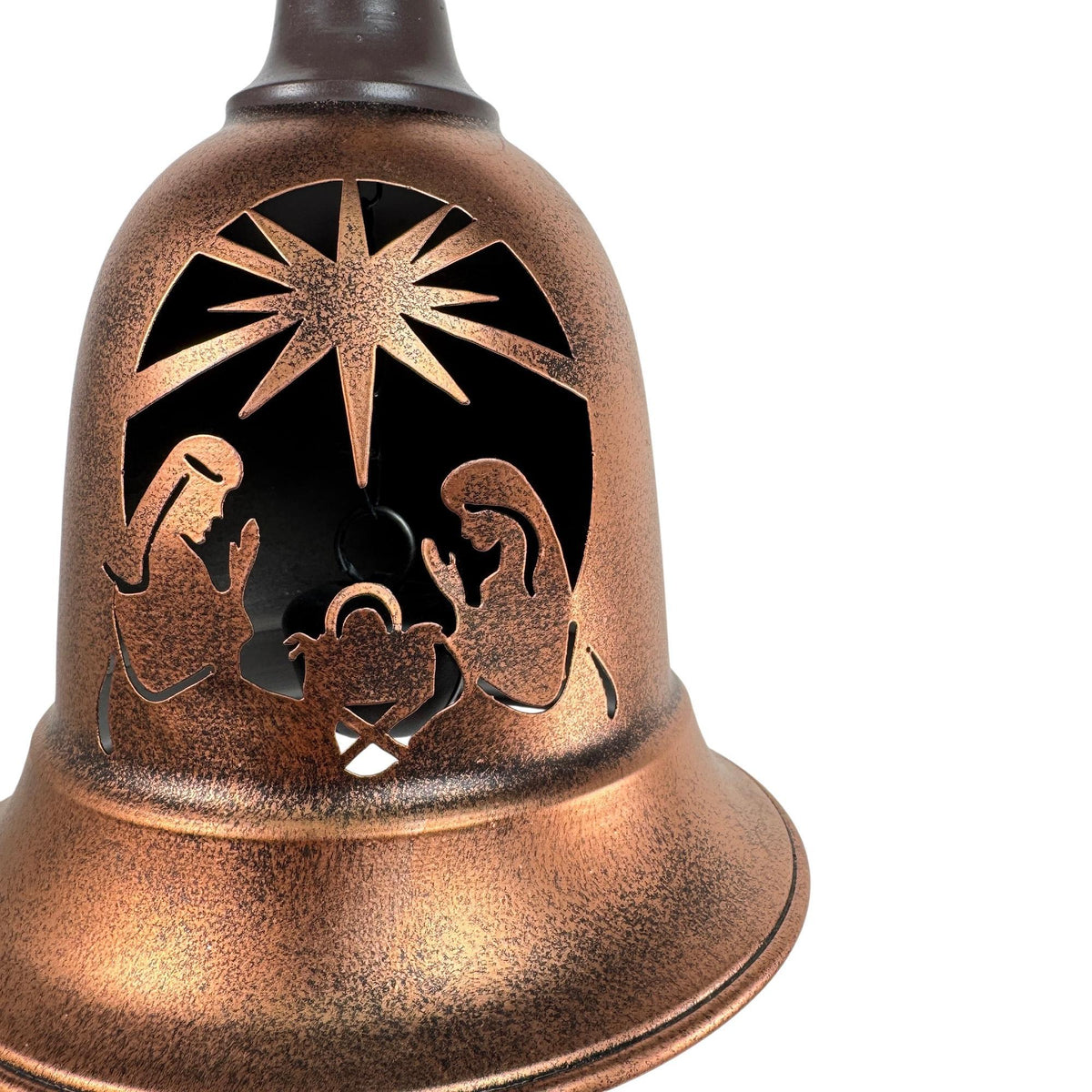 Campana colgante Bronce con Calado de Nacimiento