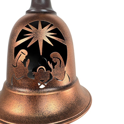 Campana colgante Bronce con Calado de Nacimiento