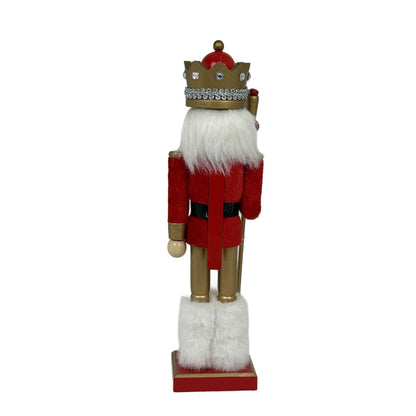 Cascanueces Navideño Decorativo Rojo y Dorado con Corona | DecoHouse