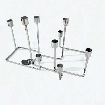 CANDELABRO DECORATIVO PLATEADO