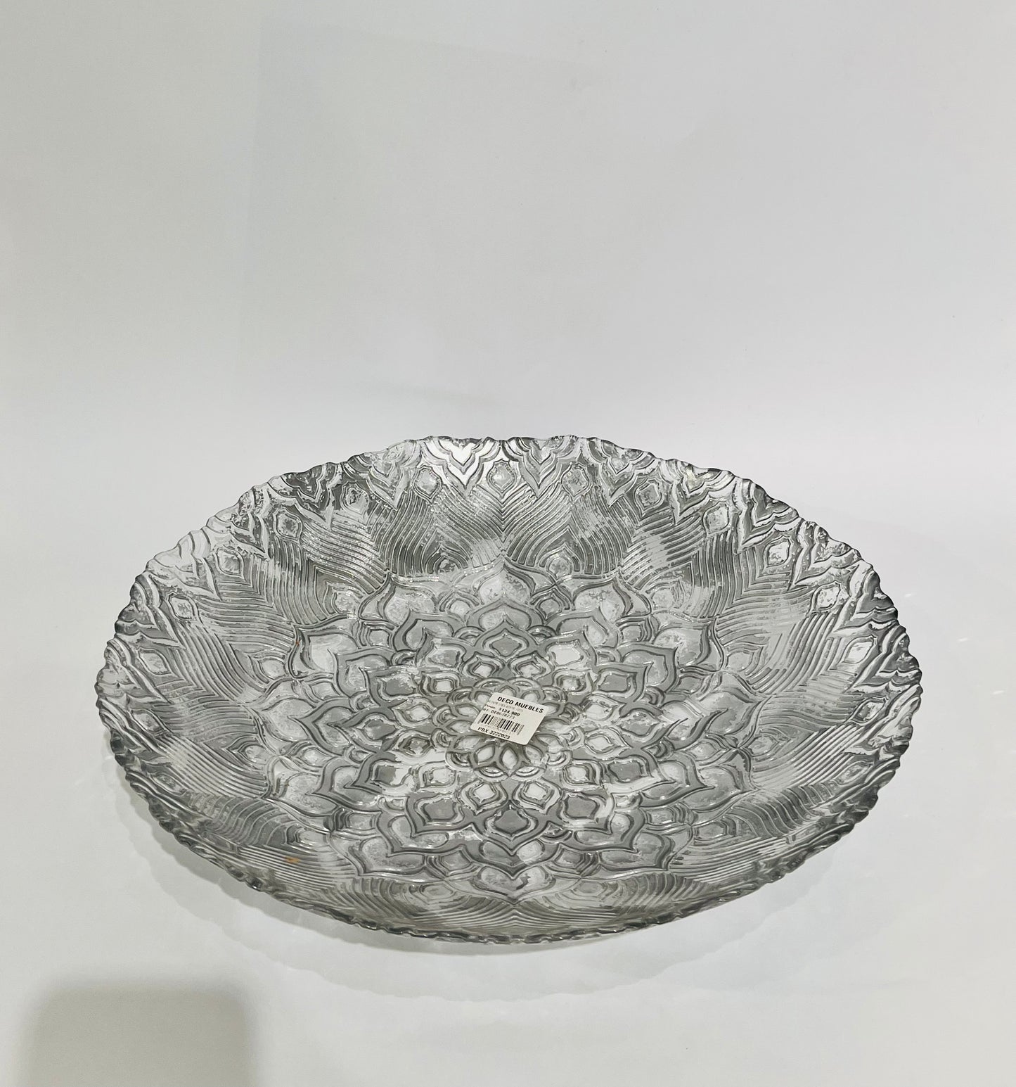 CENTRO DE MESA DECORATIVO PLATEADO