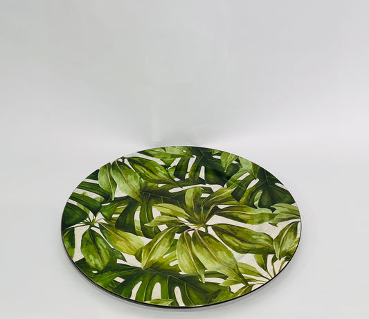 PLATO DECORATIVO HOJAS