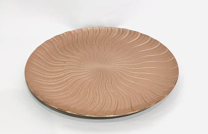 PLATO DECORATIVO ORO ROSA