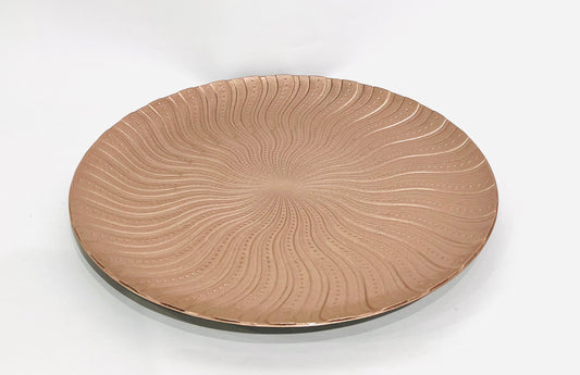 PLATO DECORATIVO ORO ROSA