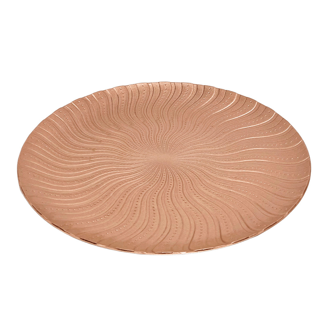 PLATO DECORATIVO ORO ROSA