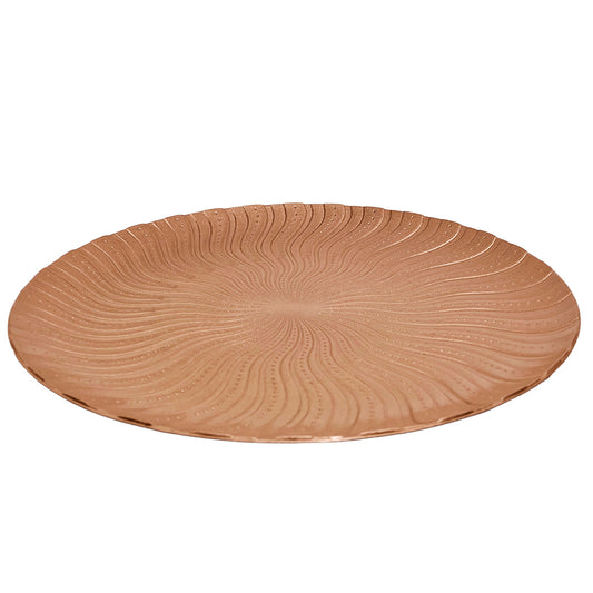 PLATO DECORATIVO ORO ROSA