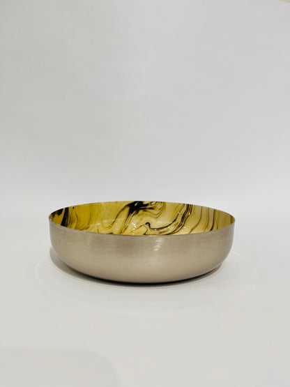CENTRO DE MESA DORADO CON NEGRO