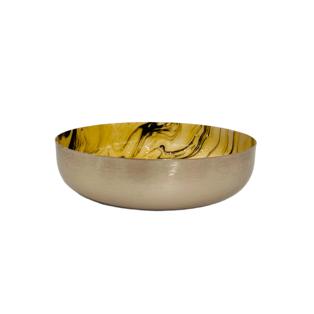 CENTRO DE MESA DORADO CON NEGRO