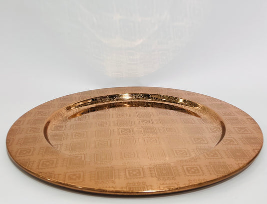 PLATO DECORATIVO COBRE GRABADO