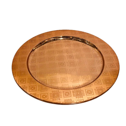 PLATO DECORATIVO COBRE GRABADO