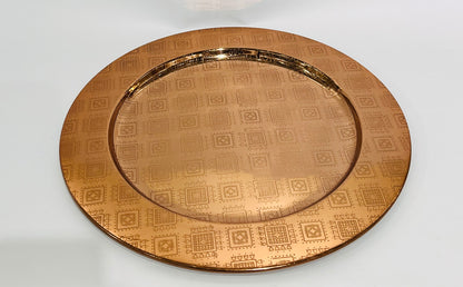 PLATO DECORATIVO COBRE GRABADO