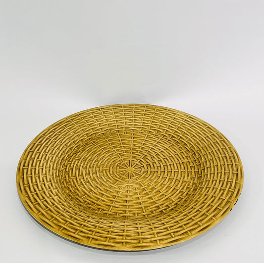 PLATO DECORATIVO DORADO