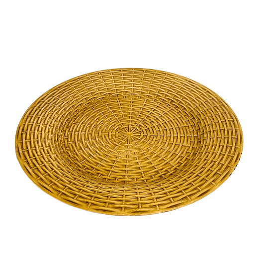 PLATO DECORATIVO DORADO