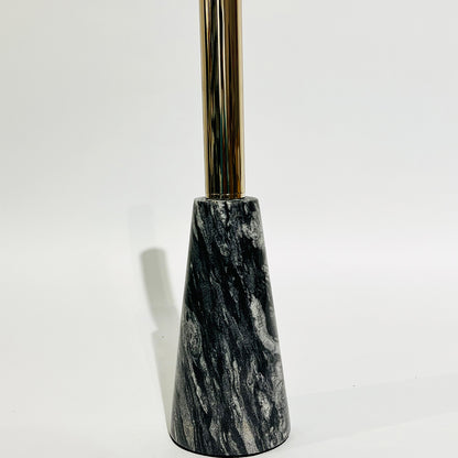 FLORERO DECORATIVO EN HIERRO Y BASE EFECTO MARMOL