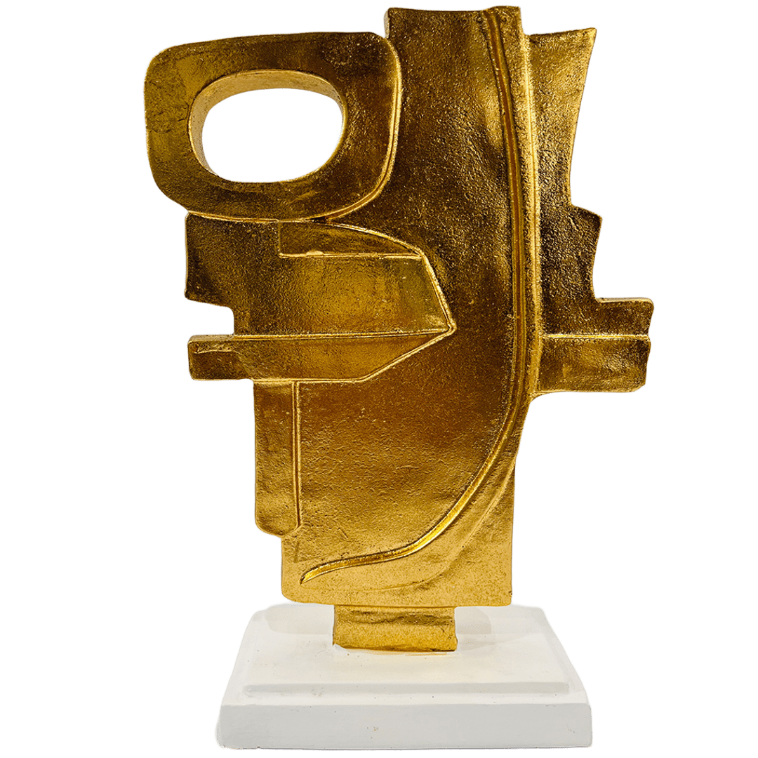 FIGURA ABSTRACTA EN DORADO