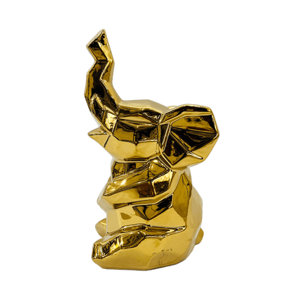 FIGURA ELEFANTE DECORATIVO DORADO