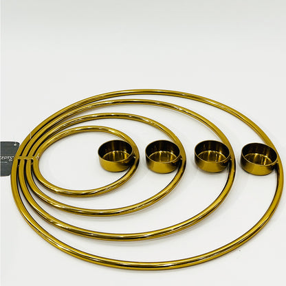 PORTAVELA DECORATIVA DORADO