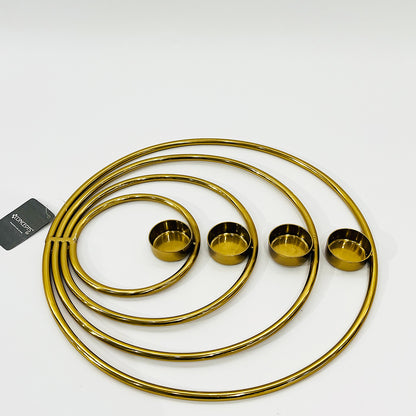 PORTAVELA DECORATIVA DORADO