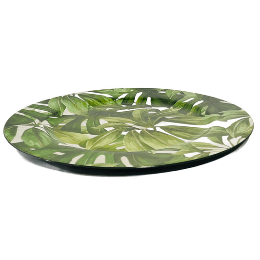 PLATO DECORATIVO HOJAS