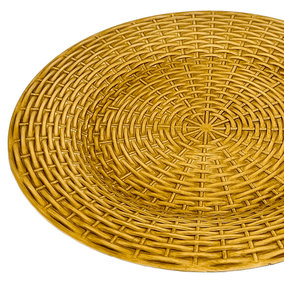 PLATO DECORATIVO DORADO