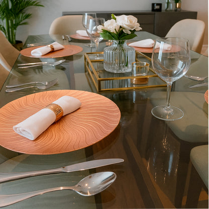 PLATO DECORATIVO ORO ROSA